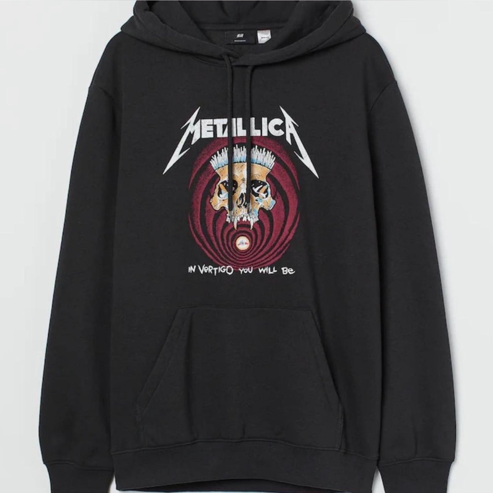 H&M Metallica Black Hoodie